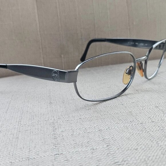 Vintage Sergio Tacchini Men Eyeglasses Frame Gunmetal Tone Glasses Made in Italy - Picture 2 of 11